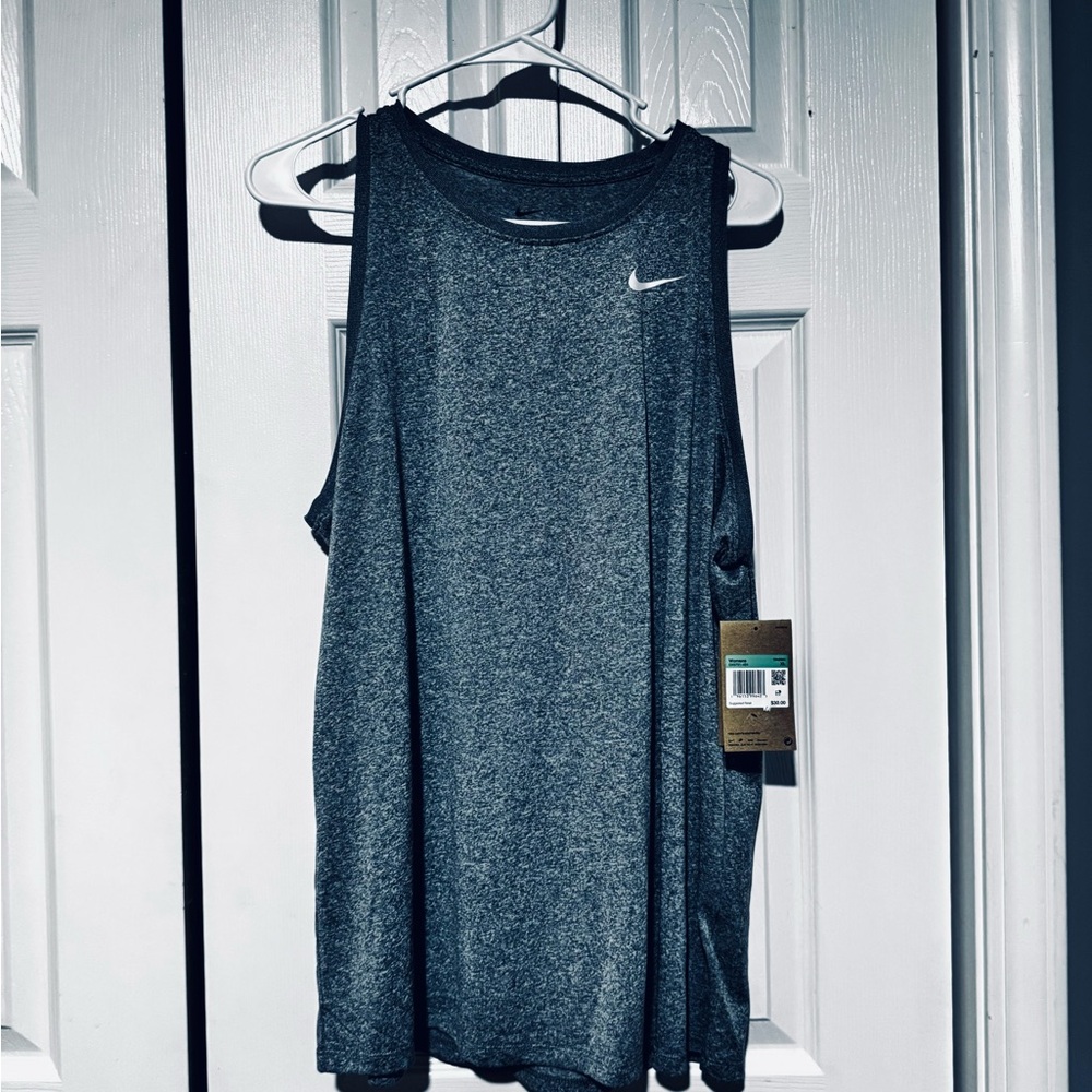 Nike Women's Heather Blue Tank Top